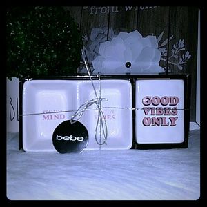 Bebe good vibes only desk organizer